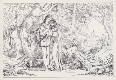 La Tempête de Shakespeare, Acte III, Scène 1 - Joseph Noel after Paton