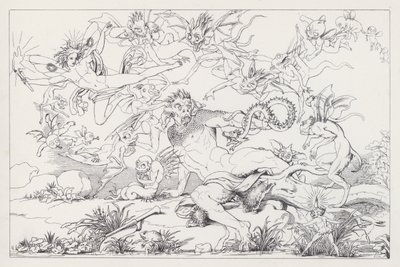 La Tempête de Shakespeare, Acte II, Scène 2 - Joseph Noel after Paton