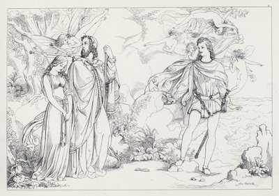 La Tempête de Shakespeare, Acte I, Scène 2 - Joseph Noel after Paton
