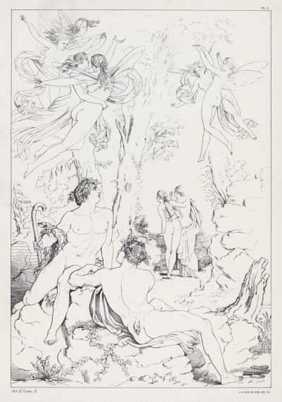 Prométhée délivré de Shelley, Acte II, Scène 2 - Joseph Noel after Paton