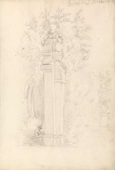 Un terme dans un jardin - Joseph Nollekens
