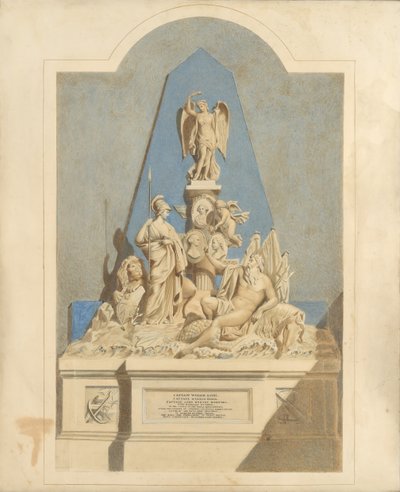 Conception pour le Mémorial des Trois Capitaines, vers 1784 - Joseph Nollekens