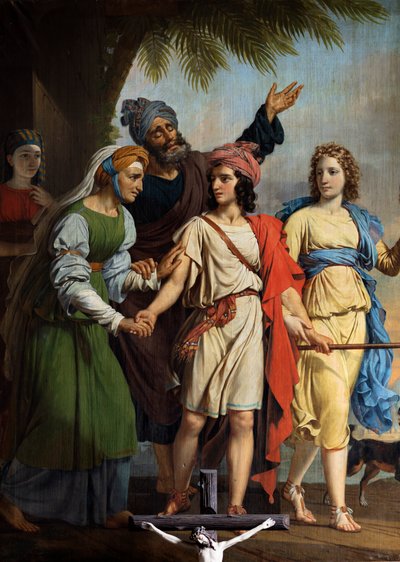 Départ du jeune Tobie - Joseph Paelinck