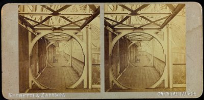 Galerie télescopique, Crystal Palace; photographie stéréoscopique - Joseph Paxton