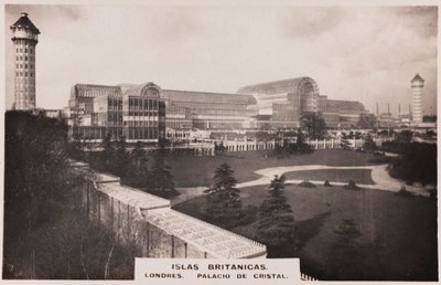 Vue du Crystal Palace à Londres - Joseph Paxton