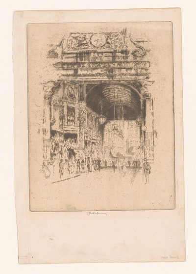 Leadenhall Market, II - Joseph Pennell (signed by artist)
