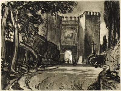 Une porte de Ségovie - Joseph Pennell
