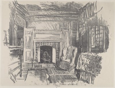 Chambre à coucher, Stenton - Joseph Pennell
