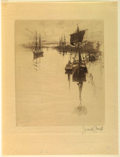 Sous le pont de Chestnut Street - Joseph Pennell
