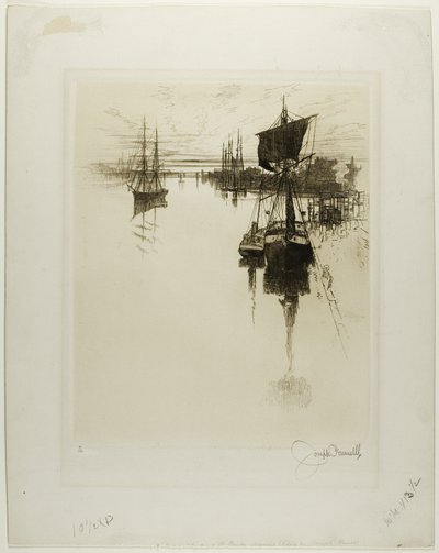 Sous le Pont de Chestnut Street, Philadelphie - Joseph Pennell