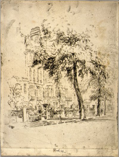 Big Tree--Cheyne Walk - Joseph Pennell