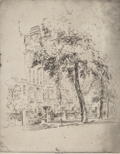 Grand arbre, Cheyne Walk, 1906 - Joseph Pennell