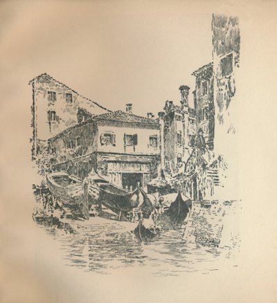 Construction de bateaux, Venise - Joseph Pennell