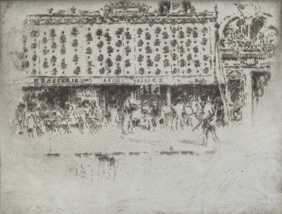 Brasserie, Au Lion Rouge, 1893 - Joseph Pennell