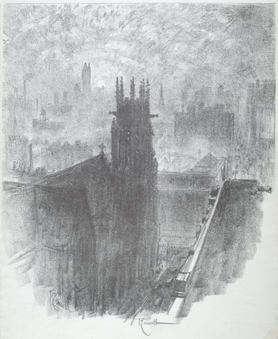 Église du Christ, St. Louis, 1919 - Joseph Pennell