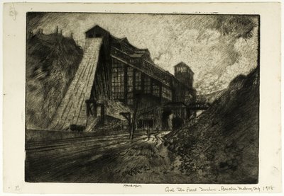 Charbon—La grande pente, Breaker, Mahanoy City - Joseph Pennell