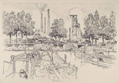 Mines de charbon, Monceau, France - Joseph Pennell