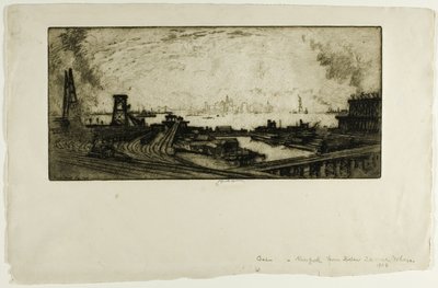 Quais de charbon, Staten Island, No. II - Joseph Pennell