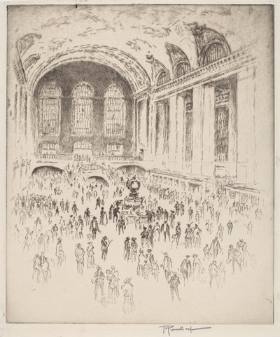 Hall du Grand Central, New York - Joseph Pennell