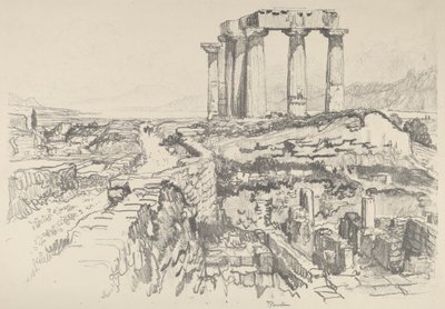 Corinthe, vers le golfe - Joseph Pennell