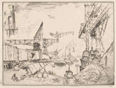 Grues à Duisburg - Joseph Pennell