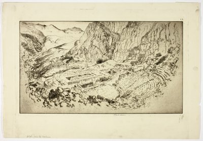 Delphes, depuis le stade - Joseph Pennell
