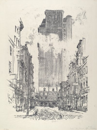 Rue Sansom - Joseph Pennell