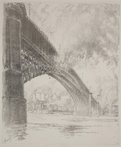 Pont Est, Saint Louis - Joseph Pennell