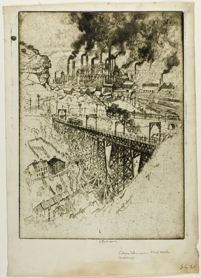 Usines Edgar Thompson, Bessemer - Joseph Pennell