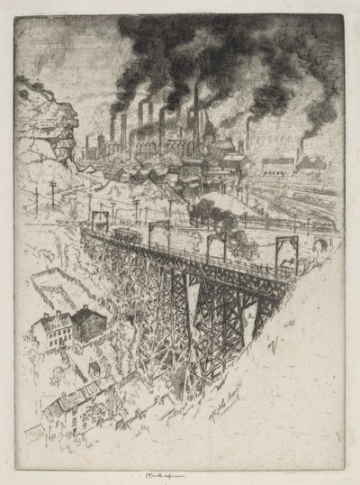 Usines Edgar Thomson, Bessemer - Joseph Pennell