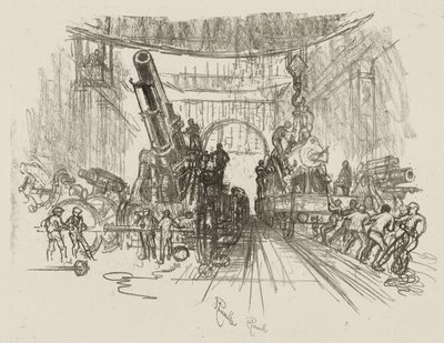 Travail de guerre anglais : Prêt pour la guerre - Joseph Pennell
