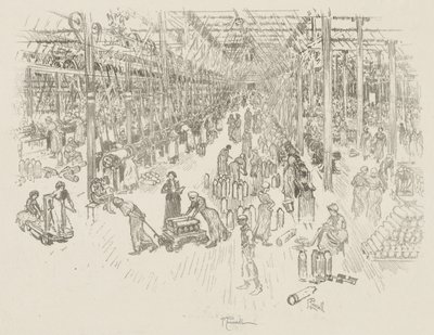 Travail de guerre anglais : La Baie des Mille Filles - Joseph Pennell