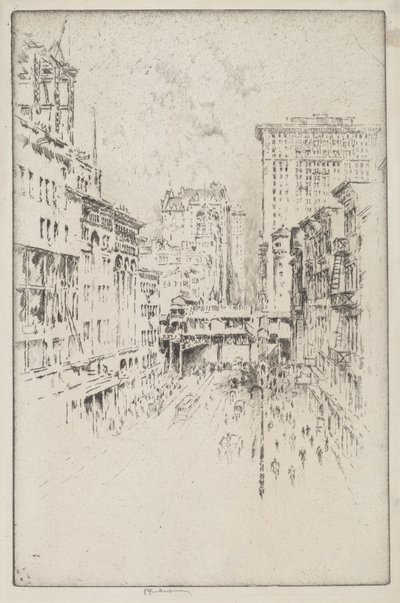 Rue Quarante-Deuxième - Joseph Pennell