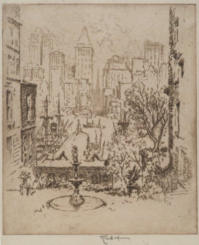 De Clark Street à Wall Street, 1924 - Joseph Pennell