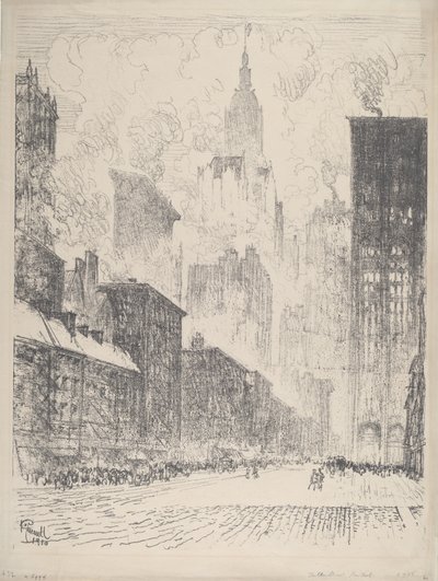 De Fulton Street, 1910 - Joseph Pennell