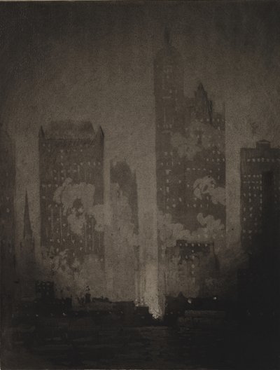 Depuis le ferry de Cortlandt Street - Joseph Pennell
