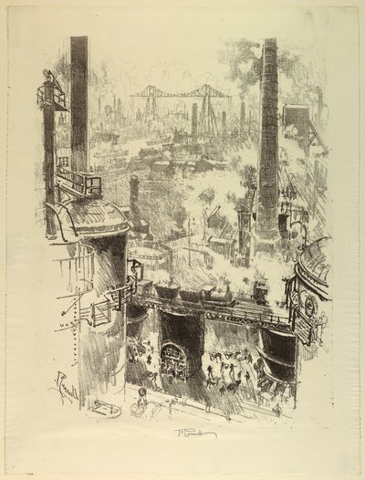 Du haut des fours - Joseph Pennell