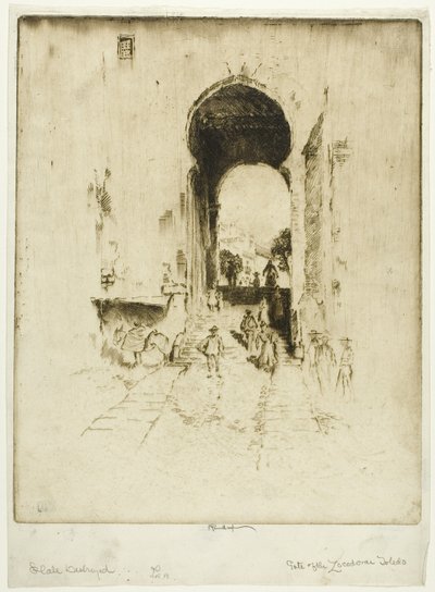 Porte du Zocodovar, Tolède - Joseph Pennell