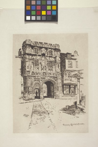 Porte, cathédrale de Canterbury - Joseph Pennell