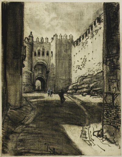 Porte, Ségovie - Joseph Pennell