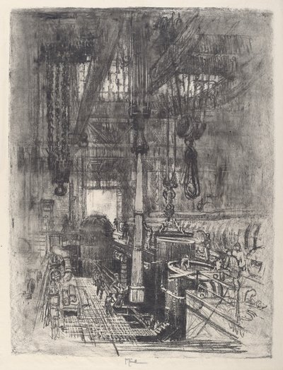 Fosse à canon, No.II, 1917 - Joseph Pennell