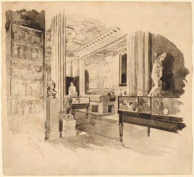 Intérieur, Fitzwilliam Museum - Joseph Pennell