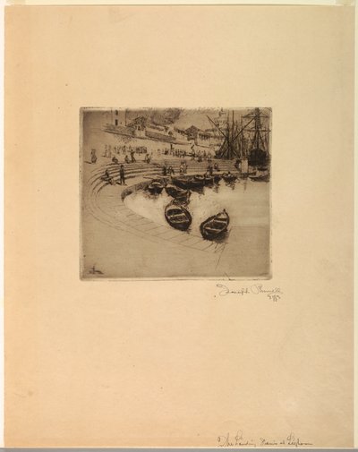 Lieu de débarquement, Livourne - Joseph Pennell