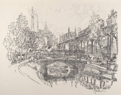Canal Landwehr, Berlin - Joseph Pennell