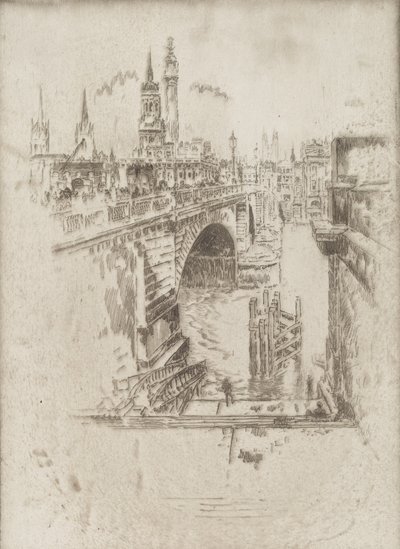 Escaliers du London Bridge - Joseph Pennell
