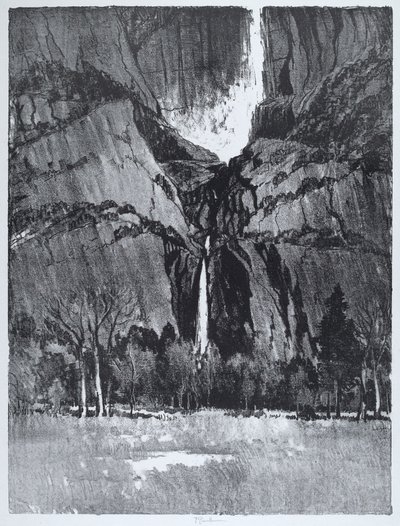 Chutes inférieures, Yosemite - Joseph Pennell