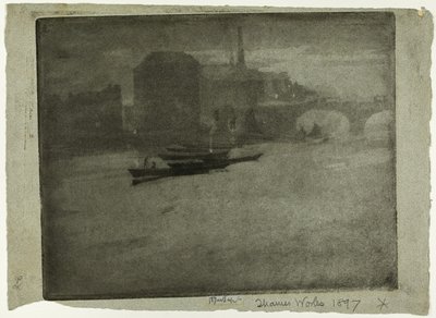 Brouillard sur la Tamise - Joseph Pennell