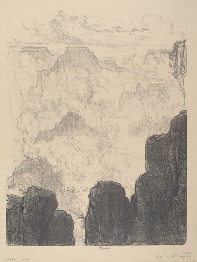Brumes dans le canyon, No.II - Joseph Pennell