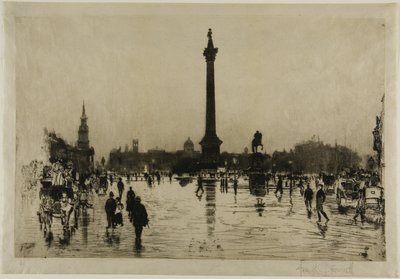 Monument de Nelson, Trafalgar Square, Londres - Joseph Pennell