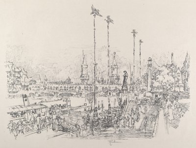 Oberbaum-Brucke, Berlin - Joseph Pennell